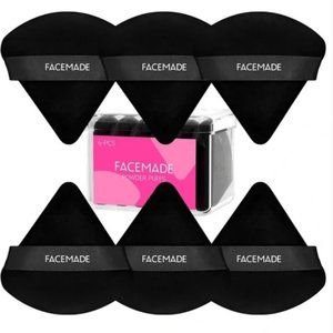 2Pack FACEMADE 6 Pieces Face Powder Puff With A Travel Case (TOTAL:12 pc…